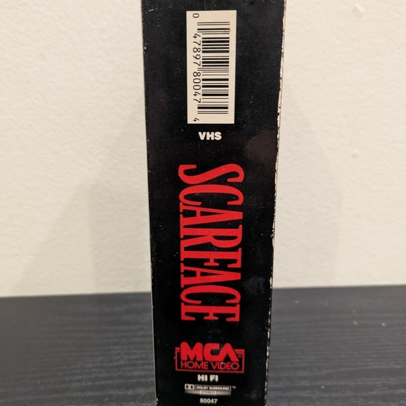 Scarface VHS Tape - Black and White Cover - Picture 4 of 8